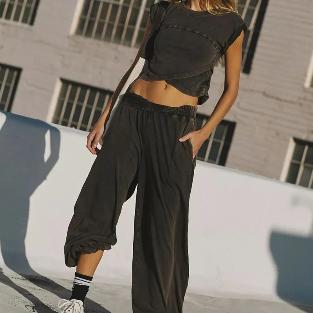 FP Movement by Free People Black Hot Shot set S